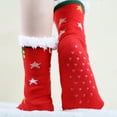 thumbnail image 3 of Qarigey Calcetines cálidos para mujer Beat Winter Chill Colección acogedora Calcetines cálidos de invierno Calcetines Calcetines navideños Medias Papá Noel rojo y azul, 3 of 6