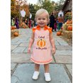 thumbnail image 6 of Toddler Baby Girl Halloween Thanksgiving Outfit Bow Sleeveless Cutest Pumpkin Turkey Dress Clothes, 6 of 8