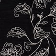 thumbnail image 3 of Zelouf Freya Chain Stitch Embroidery On Rayon  , Sewing, DIY, Crafts Fabric by the Yard, Black/ivory, 3 Yard, 3 of 3