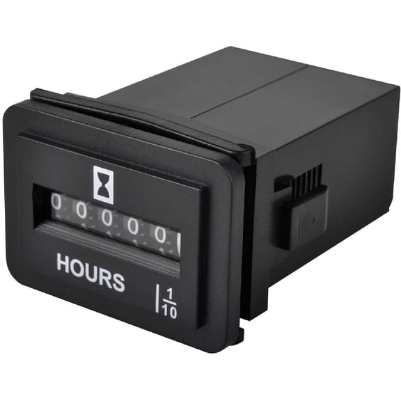 Runleader Mechanical Hour Meter AC 110V to 250V TOT Snap-in Design Data Storage for Lawn Mower Auto