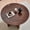 Off White, variant on NORDICANA 43.39-in Oak Round Kitchen Table Fluted with Green Dining Chairs Set for 4 Modern Mid Century| Oak Veneer & Two-Part Tabletop| Uphoslstered Barrel Accent Chairs Fully Wrapped