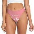 thumbnail image 1 of Balery Happy Mother's Day Tangas de Algodón para Mujer con Estampado – Ropa Interior Sexy, Transpirable, G-string-Small, 1 of 6