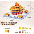 thumbnail image 2 of HFY Chinese Architecture of Turret Micro Building Blocks Set, Creative Building Toys Model Set Gifts for Adults and Teens, Collection Model Micro, 2 of 6