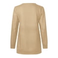thumbnail image 5 of Yuyuzo Tunic Tops for Women Long Sleeve Pullover Round Neck Half Zipper Solid Color Fall Top Blouses, 5 of 5