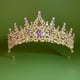 thumbnail image 1 of KAKOWELY Tiaras y coronas de cristal para boda, para mujer, novia, reina, diadema, tocado de princesa para cumpleaños, graduación, desfile, fiesta, 1 of 4