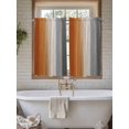 thumbnail image 7 of Kitchen Curtains 54 Inches length, Burnt Orange Gray Ombre Window Treatment Curtain Drapes, Vintage Farmhouse Wooden Decorative Window Curtains for Bedroom Cafe, 52"x54", 2 Panels, 7 of 7