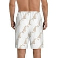 thumbnail image 3 of Kdxio Leopard Print Print Mens Sleep Shorts Bottoms Soft Comfy Pajama Wear Pants with Drawstring Pockets, 3 of 7