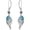 style 2, variant on Vintage Filigree Turquoise Dangle Earrings 925 Sterling Silver Oxidized 4 * 6mm Teardrop Genuine Turquoise Earrings Jewelry Gift for Women