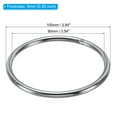 thumbnail image 2 of Unique Bargains 90mm Metal O Rings, 4 Pack 304 Stainless Steel Round Rings for Hardware Bags, 2 of 7