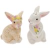 Boston International - Salt & Pepper Set - Bunny Flower Crown