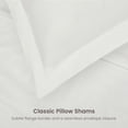 thumbnail image 4 of Bioweaves 100% Organic Cotton Full / Queen Duvet Cover Set, 3-Piece, 300 Thread Count Sateen Weave GOTS Certified Comforter Cover with Buttoned Closure and 2 Pillow Shams – White, 90x90 inches, 4 of 8
