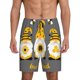 thumbnail image 1 of Balery Bee Kind Pantalones cortos de pijama de punto de algodón para hombre con cinturilla y bolsillos-Large, 1 of 6