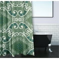 thumbnail image 3 of Simply Daisy Illuminate Polyester Shower Curtain, Green, 3 of 3
