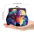 thumbnail image 2 of Stylish and Durable Coin Purse - 0.7 Microfiber Zinc Alloy Jaws - 4.3x4.7 in/11x12 cm - Trendy and Compact Wallet Organizer for Coins - Ideal Gift - Secure and Convenient Storage, 2 of 7