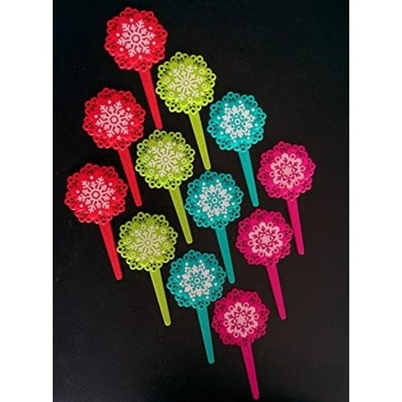 - Snowflake Cupcake Picks
