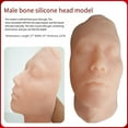 thumbnail image 2 of Modèle de Tête Humaine en Silicone Micro-Façonnante Simulation Suture par Injection Coussinet de Peau Modèle Mannequin Homme, 2 of 6