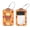 multicolored 2, variant on PhooArto 2 Pack Leather Luggage Tag with Stainless Steel Loop, Moon Flowers Pattern Baggage Handbag Travel Suitcase Tags with Name ID Card Perfect to Quickly Spot Luggage Suitcase