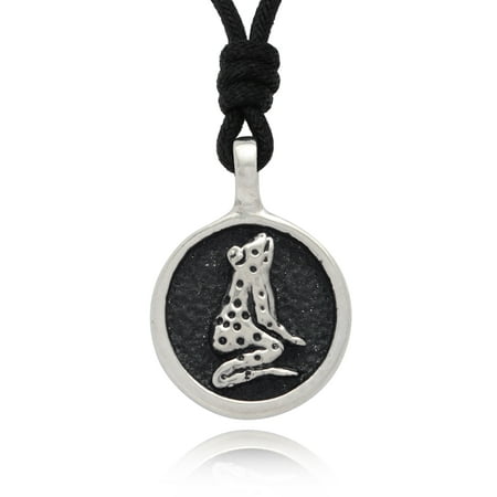 Frog Jewelry - Black Frog Silver Pewter Charm Necklace Pendant Jewelry With Cotton Cord