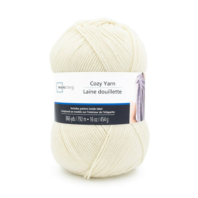Fil Mainstays Cozy Acrylique Moyen 1 Pelote, 454g / 792m