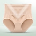 thumbnail image 3 of Bigersell Seamless Underwear for Women Thong Clearance Cotton Underwear Women Thong Panty Style P-380 Nylon Period Panties Ladies Cotton Thongs Briefs Mid Waist Women's Briefs Yellow L, 3 of 8