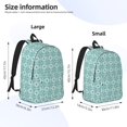 thumbnail image 4 of Rocae Blue Print for Durable Canvas Backpack Leisure Large Bag Travel Rucksack Multi-function Backpack Medium, 4 of 8