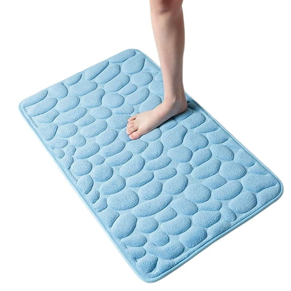 SharkTRUE Memory Foam Bath Mat, Super Soft Absorbent Non-Slip Rug for Bathroom Floor, 40 x 60 cm
