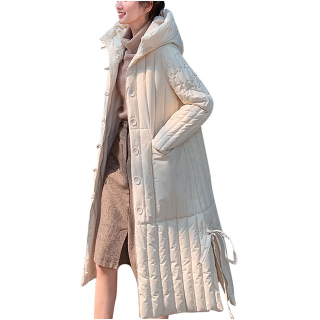 Chaquetas para mujer Chaqueta de algodón de longitud media alargada y engrosada de moda de invierno Odeerbi ODB-3
