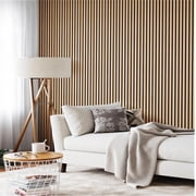 Wood Panels for wall - Oak Acoustic Wall Panels - 4PK Wall Wood Panels - 94.49 x 12- Soundproof Wood Wall Panels for Decor - Acoustic Slat Wood Wall Panels for Interior decoration of Walls
