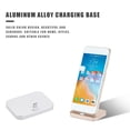thumbnail image 4 of Inteprter Soporte de microcargador de escritorio para teléfono móvil Estación de acoplamiento de carga Usb-C para teléfono inteligente Teléfono y Comunicación Plata, 4 of 6