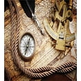 thumbnail image 3 of Ambesonne Vintage Duvet Cover Set, Voyage Theme Lifestyle, 2-Calking, Cream, 3 of 7