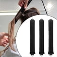 thumbnail image 4 of rizadores de pelo sin calor para mujer, rulos nocturnos sin calor para ondas grandes, color negro., 4 of 5