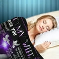 thumbnail image 3 of to My Wife Blanket from Husband, Birthday Gifts for Wife, Soft Throw Blanket Gifts for Her, Wife Birthday Gift Ideas,Best Christmas Valentines Wedding for Wife 60''x50'', 3 of 5