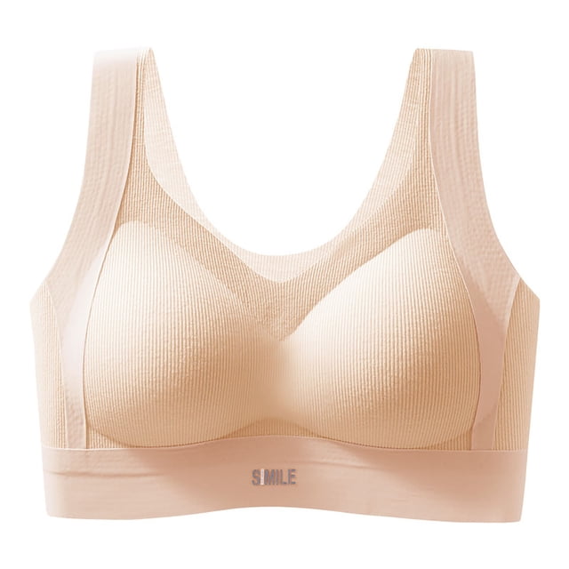 Product Category Bra | Large Size Lace Back Comfort Bralette with Adjustable Straps and Cups Seamless Design