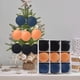thumbnail image 5 of Adornos de árbol de Navidad flocados - Bolas de plástico de 3,1 pulgadas en pack de 9 con cuerda colgante para decoración navideña, 5 of 5