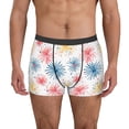 thumbnail image 2 of KLL Bright Colorful Fireworks Men's Cotton Boxer Briefs Underwear-X-Large, 2 of 7