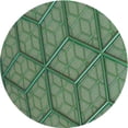 thumbnail image 1 of Ahgly Company Machine Washable Indoor Round Transitional DarkOliveGreen Area Rugs, 4' Round, 1 of 7