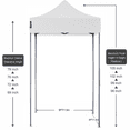 thumbnail image 3 of American Phoenix 5x5 ft White Pop up Canopy Tents Portable Commercial Fair Shelter, 3 of 5