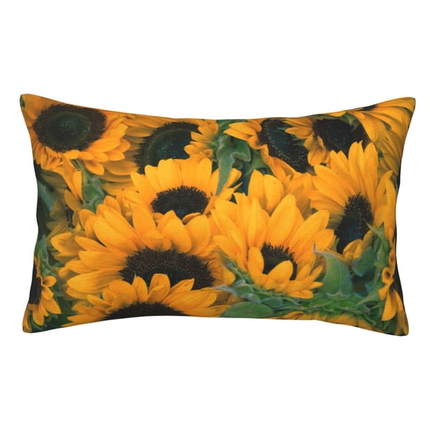 Balery Sunflowers 7 Funda de Cojín Estampada, Regalos para Mujeres, Regalos de Amor para Ella, Regalos para Novia o Esposa, Funda de Almohada-14"x20"