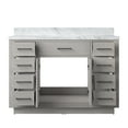thumbnail image 4 of Abbey 48 in W x 22 in D White Oak Single Bath Vanity and Carrara Marble Top, 4 of 6