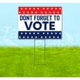 thumbnail image 1 of Don't Forget To Vote (18" x 24") Yard Sign, Includes Metal Step Stake, 1 of 6