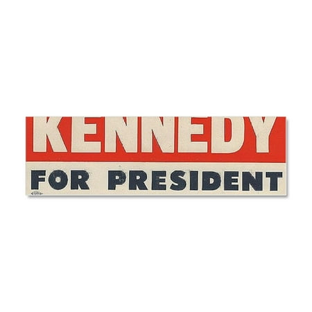 Kennedy Card - CafePress - Kennedy For President Bumper Sti - Car Magnet 10 x 3