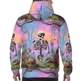 thumbnail image 7 of Salouo Sky Sunflower Skull Pattern Men's Fall Hoodie Sweatshirt,Sport Hoodie with Pockets for Men Pullover Casual Hooded Sweatshirt-Large, 7 of 7