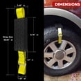 thumbnail image 3 of YIYITOOLS 2Pc Anti-Skid Tire Traction Straps for SUVs, Automatic Tire Chains，Large, 3 of 7