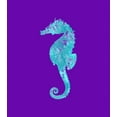 thumbnail image 2 of Lavoie, Tina 15x16 White Modern Wood Framed Museum Art Print Titled - Sponge Seahorse Aqua, 2 of 4
