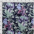 thumbnail image 4 of oneOone Polyester Spandex Blue Fabric Tropical Floral Craft Projects Decor Fabric Printed By The Yard 56 Inch Wide, 4 of 4