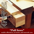 thumbnail image 3 of SUIZAN Ryoba Double Edge Saw 9.5" - Professional Japanese Pullsaw Handsaw Woodworking Tools, 3 of 7