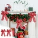thumbnail image 1 of Adorno Navideño de Lazo con Forma de Cebolla | 2 Lazos Rojos de Estrella de Nailon y Elastano | Tamaño: 33 X 23 Cm | Accesorio Decorativo para Fiestas Navideñas, 1 of 6
