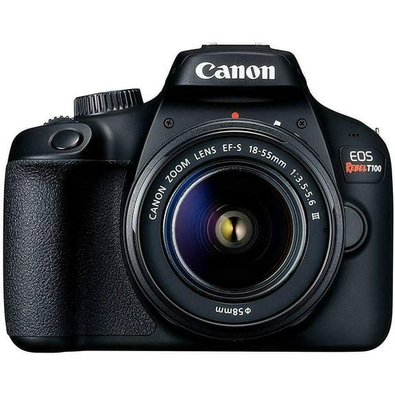 Restored Canon EOS Rebel T100 Digital Camera with EF-S 18-55MM F/3.5-5.6 III Lens Kit, 18 Megapixels