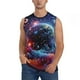 thumbnail image 1 of Balery Outer Space Floating Numbers And Letters Camisetas sin mangas para hombre, absorbe la humedad y protege contra el mal olor.-Large, 1 of 7