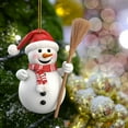 thumbnail image 6 of Utoimkio Cute Snowman Pendants Christmas Ornaments 2024 Christmas Tree Decorations Pendant Christmas Tree Ornaments,Acrylic Xmas Tree Hanging Decor Party Supplies, 6 of 6